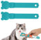 2pcs Cat Strip Feeders, Innovative Cat Snack Strip Feeder Cute Kitten Lickable Snack Spoon Happy Cat Puree Spoon Multi-Functional Cat Squeeze Snack Spoon Wet Food Spoon for Dogs and Cats(Blue)