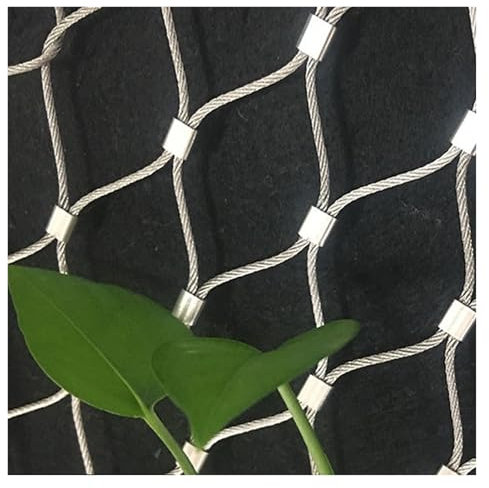 WXQTM 304 Edelstahl-Seilgeflecht Sicherheitsnetz für Den Außenbereich Treppenschutzgitter Absturzsicherung Zaun Mesh, für Garten-Balkon (0.8x10m/2.62x32.8ft)