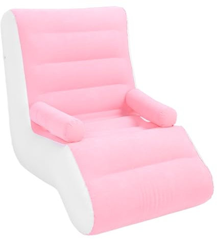 Topiky Aufblasbares Liege Luftsofa, Aufblasbares Schlafsofa, Tragbarer Faltbarer Aufblasbarer Lounge Sessel mit Armlehnen, Aufblasbares Strandbett für Wohnzimmer, Büro, Reisen, Camping