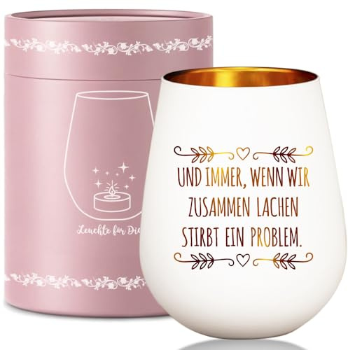 Geschenk für Beste Freundin, Windlichter mit Gravur, Geburtstagsgeschenk | Windlicht Glas für beste Freundin & Freunde, Geburtstag, Weihnachten oder als Freundschaft Geschenk