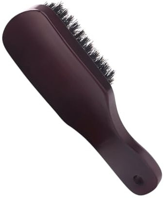 Baluue Bartbürste Für Männer Mit Borsten Haarbürste Zum Reinigen Und Stylen Schnurrbartbürste Mit Holzgriff Praktische Bürste Für Bartpflege Und Komfort