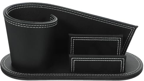 STOBOK Eleganter Und Robuster Stifthalter Aus Pu-leder Schreibtisch-organizer Business-ständer Fürs Büro