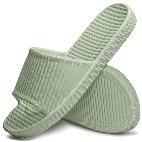 Lily Zone Sliders Women, Women's Shower Slipper, Non-slip Bathroom Shower Shoes Beach Flip Flops Pool Slides Quick Drying Indoor Outdoor Summer Sandal for Women