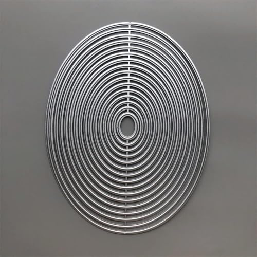 Metall-Stanzformen mit ovalem Rand, für Kartenherstellung, Prägepapier, Fotoalbum, Stempel, Basteln, Vorlagen, Formschablonen, Scrapbooking, Stanzformen, Kunstkartenherstellung, Zubehör
