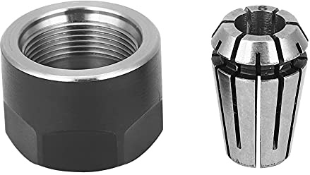 Omquot Pinza di serraggio ER11, dadi di serraggio ad alta precisione per fresatrice CNC, 6 mm, materiale in acciaio per molle, adatto per professionisti dell'incisione (mandrino da 6 mm)