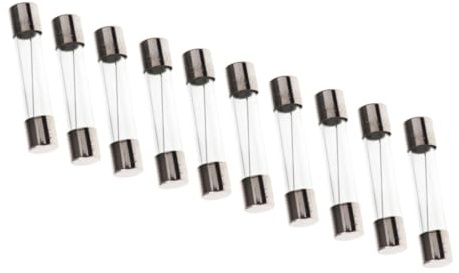 WITTKOWARE 10 Stück G-Feinsicherungen (Glassicherungen), 5x20mm, träge (0.05 A)