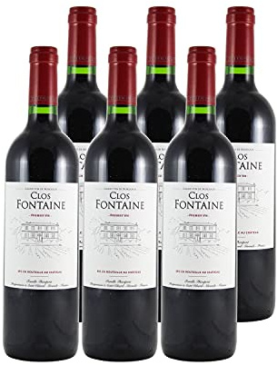 Château Clos Fontaine - Rouge 2018 - Côtes de Bordeaux Francs - Vin Rouge de Bordeaux (6x75cl)
