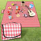 BNWRRCVKE Coperta da Picnic Impermeabile, 200 x 200 cm Telo da Campeggio, Coperta Picnic Impermeabile Portatile con Maniglia, Telo Picnic Impermeabile Per Viaggi, Campeggio, All'aperto, Spiaggia