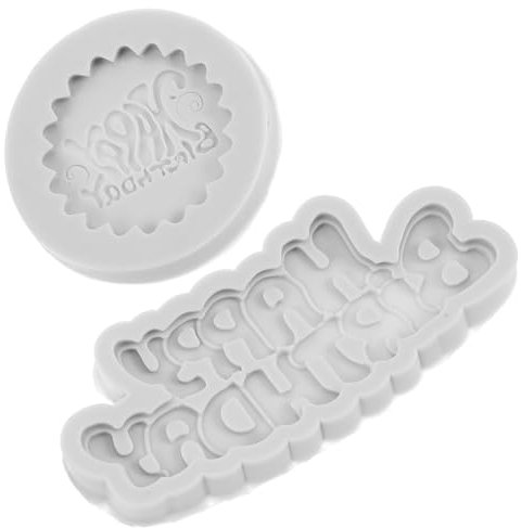 SEWOART 2stücke Silikonformen Für Geburtstagskuchen Dekoration Alphabet Fondant Silikonmold Für Schokoladen Und Cupcake Toppers Vielseitig Einsetzbar Für Kreative Bastelprojekte