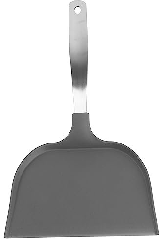 HOLIDYOYO Cuchara De Transferencia De Acero Inoxidable Para Pizza y Pasteles Herramienta Práctica De Cocina Utensilio De Horneado Para Uso Casa Color Negro