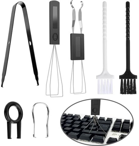 Keycap Remover, 7 Pieces Keycap Puller, Keycap, Switch Puller, Keyboard Key Remover, Keycap Remover for Mechanical Keyboards, Removing and Installing Keycaps