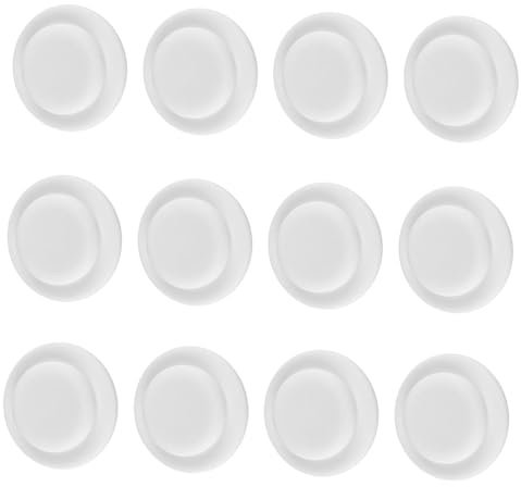 VICASKY Set de Joints D'étanchéité en Silicone Disques de Scellage Blanc Lot de 12 Résistant la Chaleur 200℃ pour Stockage de Lait pour Usage en Déplacement