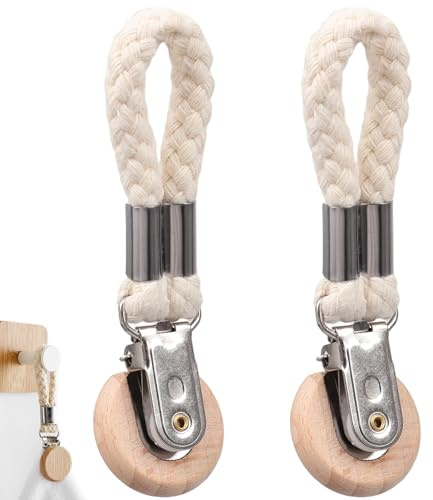 2Pcs Hanging Tea Towels Clips,Metal Kitchen Towels Clips with Hanging Loop,Tea Towel Holder/Towel Hook/Towel Holders for Bathrooms And kitchen Space-Saving Towel Holders with Secure Grip(Beige,White)