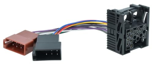 vhbw ISO bilradioadapter kompatibel med BMW 5-serie E34 1988–1996, E39 12/1995–08/2000 bilmodeller