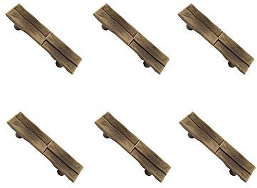 6 Un. TIRADOR Asa Mueble bronce mate para cómoda Armario - Distancia tornillos 64MM