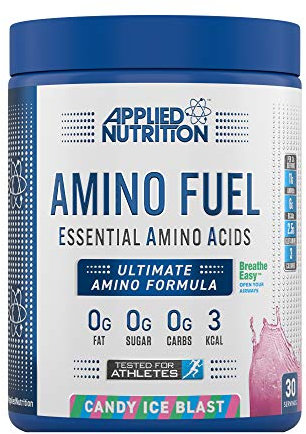 Applied Nutrition Essential Amino Acid (EAA) Powder Supplement Maximize Muscle Growth, 11 g Per Serving with BCAA’s, Candy Ice Blast, 390 g