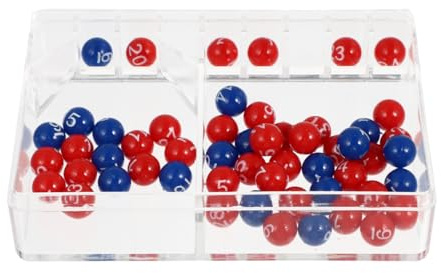 NUOBESTY Bingo bollar set lotterbollar plast ersättning numrerad pong boll för bingoburar bingospel party gåva