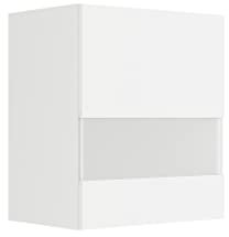 idealShopping GmbH Küchen Glashängeschrank Luca OG556-0+ in weiß matt 50 cm breit