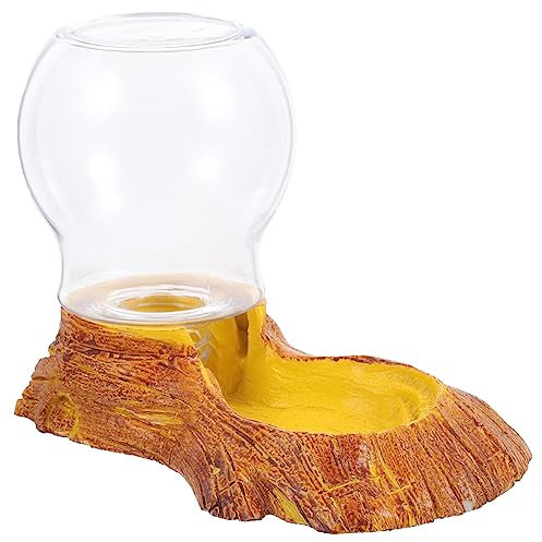 iplusmile Reptilien Wasserspender Automatisch 14X10X10Cm Wasserschale Für Terrarium Geckos Schildkröten Eidechsen Trinkbehälter Praktischer Wasserspender