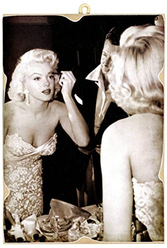 KUSTOM ART Bild im Vintage-Stil Serie Hollywood Schauspieler Marilyn Monroe Druck auf Holz 18 x 25 cm. Kosmetikeinrichtung, Schönheitssalon, Friseure
