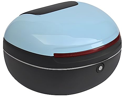 JUNNIU Estuche Superior para Maletero de Scooter, 25L, Caja Trasera para Equipaje de Motocicleta, Accesorios para ciclomotor, Estuche de Transporte de Almacenamiento con Bloqueo Superior/E Decoration