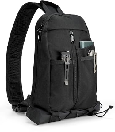 VIPERADE UGS1 Sling Bag Organizer Herren Umhängetasche, Kleine EDC Taktische Schultertasche, Brusttasche Mini Rucksack Crossbody Bag für Reisen Wandern Outdoor Sport Täglicher Gebrauch