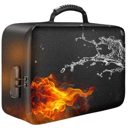 Feuerfeste Dokumententasche & Laptop-Organizer 36x27x10cm – Brandschutz Tasche für Dokumente, Laptop & Wertsachen – Ideal für Zuhause & unterwegs