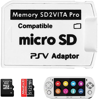 Ultimative Version SD2Vita 6.0 Speicherkartenadapter für PS Vita PSVSD Micro SD Adapter kompatibel mit HENkaku Enso System SD2Vita Konverter für PS Vita 1000 2000 Speicherkarte Vollständige Abdeckung