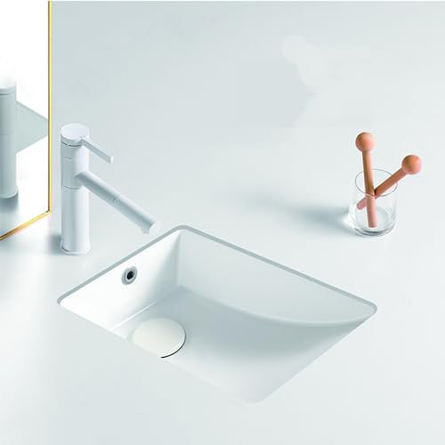 Lavatoio ceramica，lavello da incasso，lavello esterno，lavandino piccolo，Con valvola ad angolo caldo e freddo, ingombro ridotto, adatto per cucine, banchi da lavoro, esterni, ristoranti, lavanderie e ba
