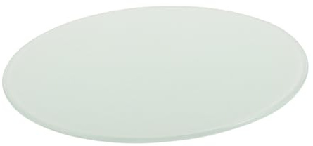 Gatuida Planche à Découper Verre Trempé Ronde Planche Découper Verre Trempé Résistante Chaleur Pour Huile Plateau De Service Fromages Chef Pour Plan De Travail Cuisine