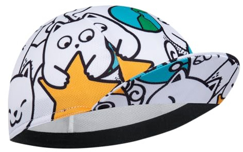 Corsehild Gorra de ciclismo para hombre y mujer, sombrero de ciclismo debajo del casco, poliéster, transpirable, absorbe el sudor