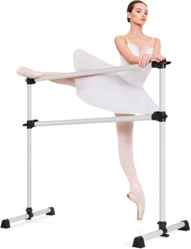 FANTASK Unisex Jugend Ballettstange freistehend Turnreck, Weiß, ‎123 x 70 x 120cm