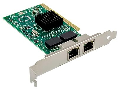 Knoruley 1Set 82546EB Pro 1000MT PCI Gigabit Double Port Carte Réseau Serveur Carte Réseau 8492MT Carte Réseau Gigabit RJ45 Carte Réseau