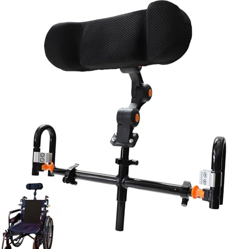 Cozyara Wheelchair Headrest – Adjustable Breathable Wheelchair Neck Support Head Pillow Cushion for Elderly & Disabled Fit for Universal Wheelchairs