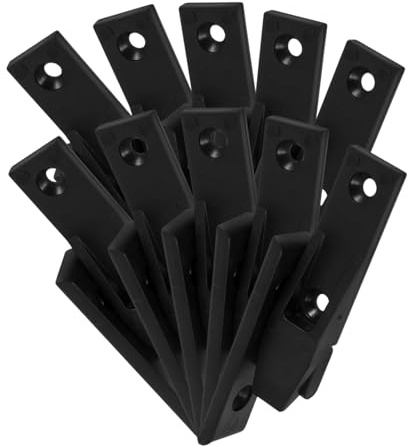 JUMPLAWN 10 Sätze Möbelverbinder Flachverbinder Eckverbinder Kunststoff Möbelbeschläge für Stabile Verbindung von Schränken und Wandpaneelen Schnelle Montage ohne Schrauben