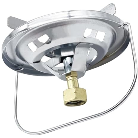 BESPORTBLE Estufa de Gas Portátil Cuerpo de Cobre y Aleación de Zinc para Camping Ligera y Resistente Adecuado para Senderismo y Cocina al Aire Libre