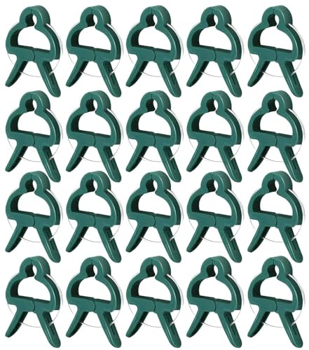 Clips de tomate para plantas trepadoras, abrazadera de enrejado reutilizable, clips de jardín, para jardín, tomate, orquídea, flores, invernadero, vid, pimienta, interior y exterior