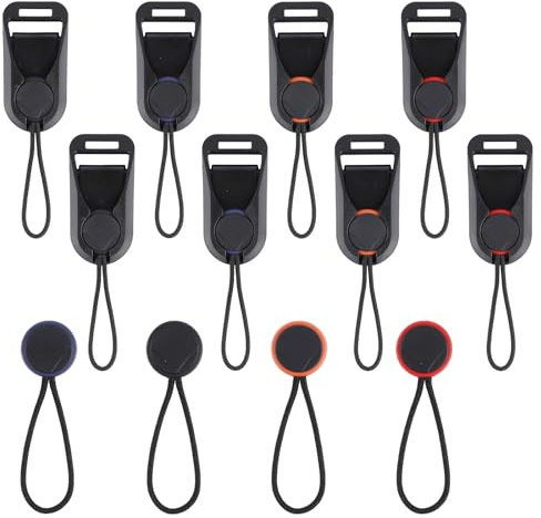 ZoeWei Camera Strap Quick Release Buckles, 8 Pack Camera Neck Shoulder Strap Quick Release Loops Clips with 4 Additional Connectors Compatible for DSLR or Mirrorless Camera