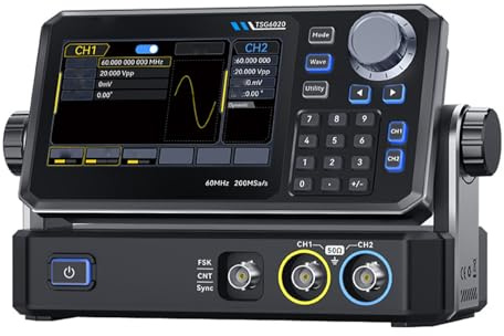 Fafeicy Osciloscopio Digital de 30 MHz con Multímetro, Generador de Señal DDS, 2 Canales, Frecuencia de Muestreo de 200 MSa/s y Pantalla Táctil de 4,3 Pulgadas para Diagnóstico au