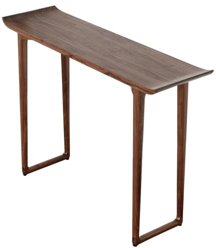 YGER JZGB Estrecha Mesa Recibidor Entrada Madera Maciza de Nogal, Estilo Minimalista Consola Recibidor para Sala de Estar, Dormitorio, Recibidor u Oficina(100x25x88cm/39x10x35in)