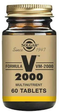 Solgar Formula VM-2000 - Multivitamin - Rich in Antioxidants - For when under Stress or Lack of Energy - 60 Tablets