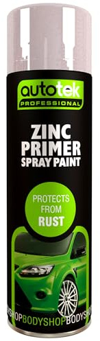 Autotek Professional Protects From Rust Spray Paint, Zinc Primer, 500 ml