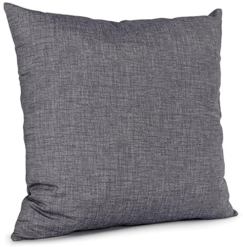 ANRO Kissenbezug Kissenhülle Kissen Sofakissen Zierkissen Deko Kissenbezüge Leinenoptik Grau 50x50cm ohne Füllung