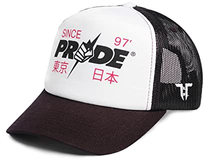 Tokyo Time Unisex Adult Pride Trucker Cap (One Size) (White/Black)