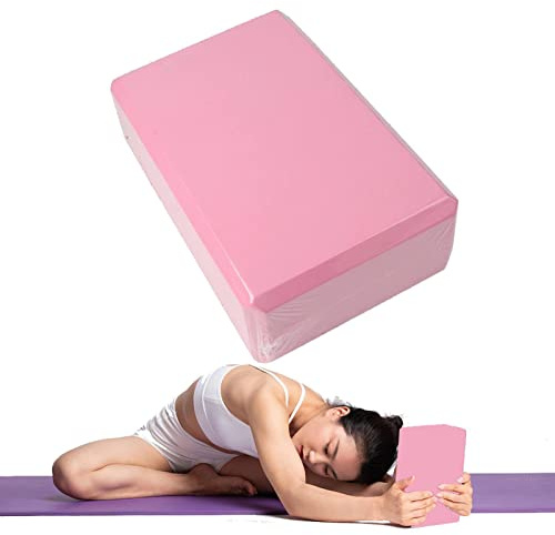 Wangduodu Yoga Bloque Antideslizante para Pilates Fitness - Ligero para Gimnasio En Casa, Apto para Viajes, Práctica 2315Cm 2 Piezas