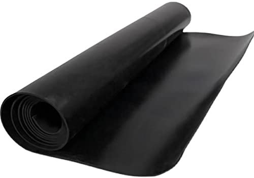 BNALU Gummimatte meterware Antistatisch Hohe Dichte Abriebfest Gummiplattenmatten Gummiplattenrollen Anti Rutsch garagenboden Gummiplattenmatten 1/2/3/4/5/6/8/10mm(Size:1mm)