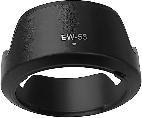 HUIPUXIANG EW-53 Lens Hood for Canon RF-S 18-45mm F4.5-6.3 is STM on EOS R50 R100 R10 Camera (for Accessories), EW53 Digital Tulip Flower 49mm Lens Hood