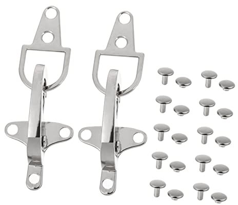 EXCEART 2 Paar Taillengürtelschnallen Dekorative Knopfverbinder Für Mäntel Windjacken Metallschnalle Silberfarben 5 Cm Leicht Zu Ersetzen