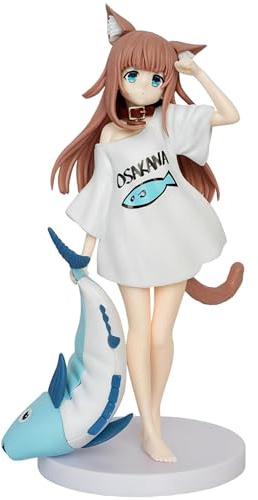 Luxetoys Catgirl Anime Figuren Meine Katze ist EIN schönes Mädchen Figur mit stehender Haltung 21,5cm Modellstatue zur Dekoration