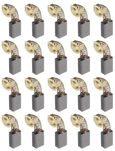 sourcing map 20pcs Carbon Brush 18mm x 11mm x 7mm Grinder Brush 43# Electric Motor Replacement Part Rotary Tool Cutting Machine Polisher Brushes for Repair Power Tools